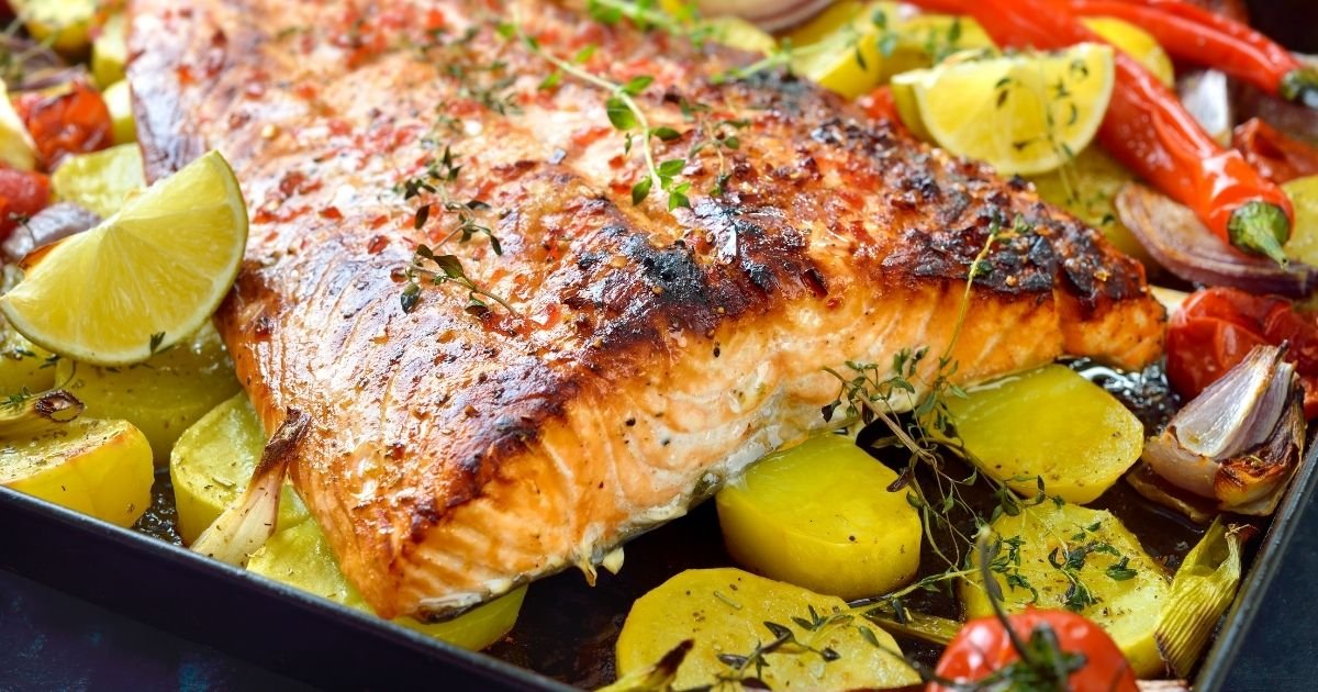 pescado al horno con patatas