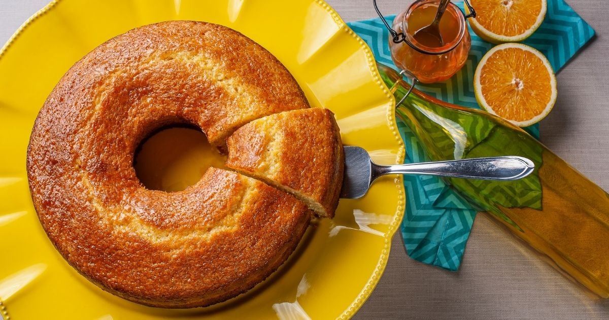 Pastel de naranja saludable, sin azúcar y sin gluten